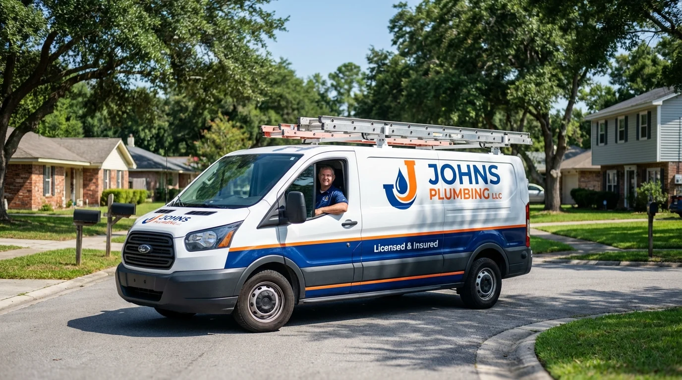Johns Plumbing LLC service van in Rocky Ford, CO