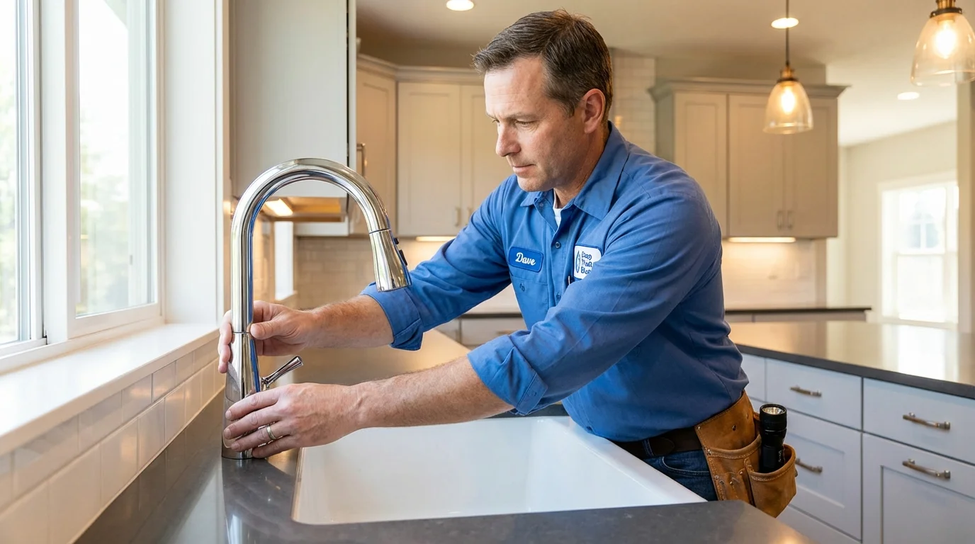 Kitchen faucet installation by Johns Plumbing LLC in Rocky Ford